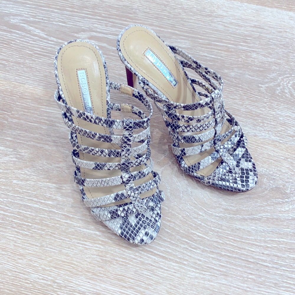 BCBGeneration stiletto strapped sandals size 6